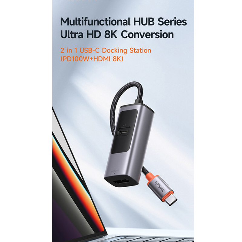 هاب 2 پورت USB-C مک دودو مدل HU-1130