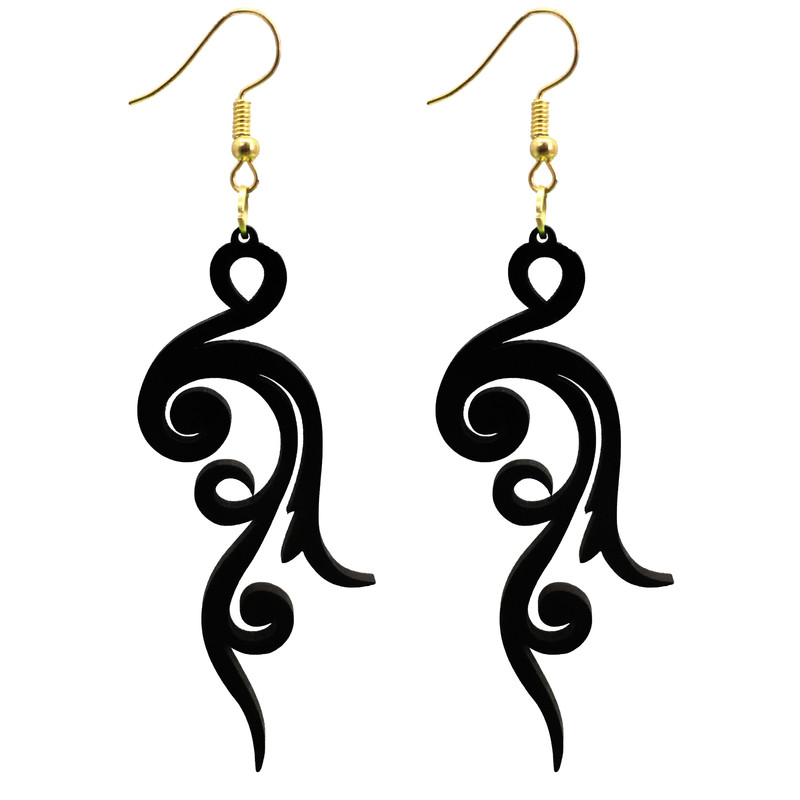 گوشواره زنانه هانستو مدل E2-001 بسته 2 عددی