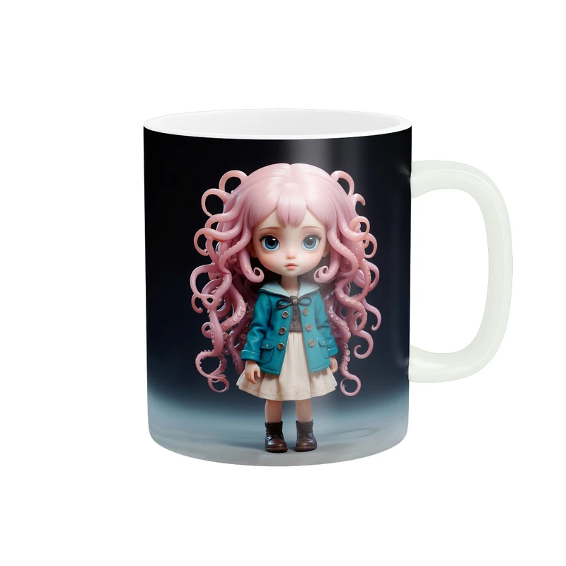 ماگ زیگورات مدل دختر عروسکی کد 3011