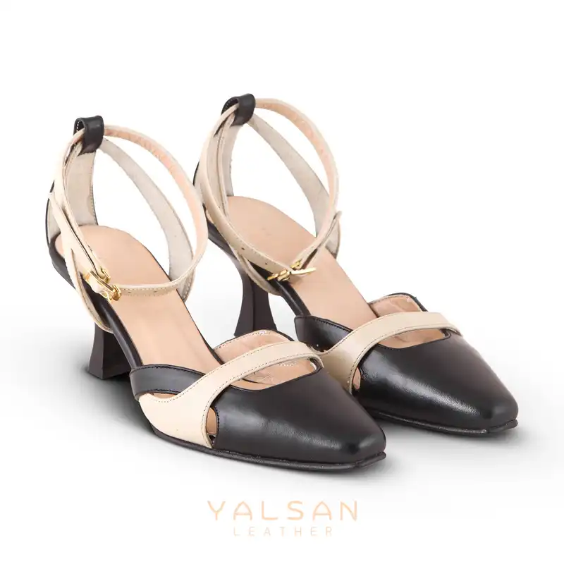 کفش زنانه چرم یلسان مدل آزالیا کد GN-561-msk