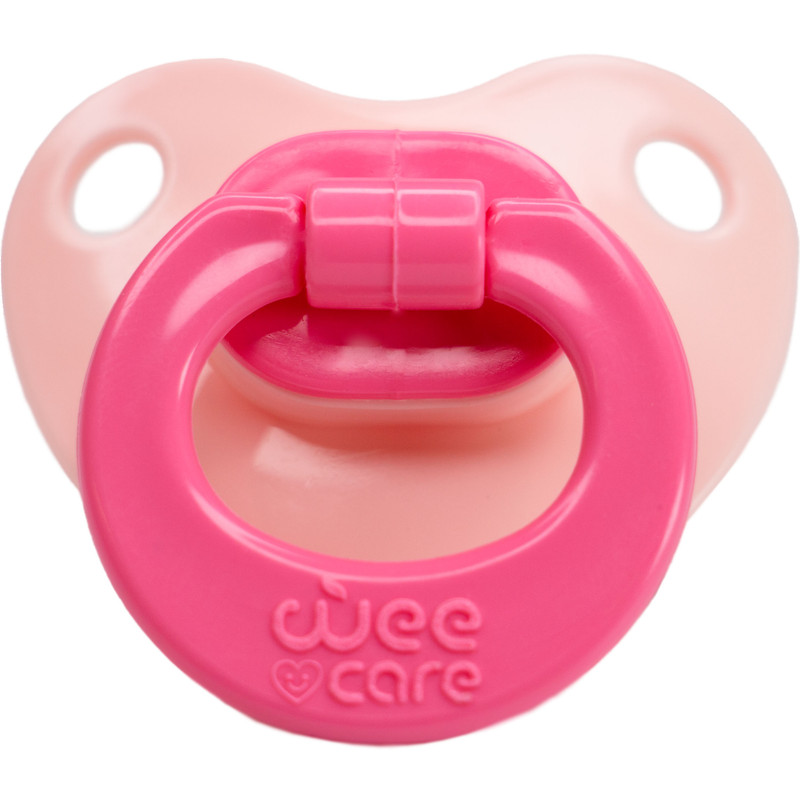 پستانک ارتودنسی وی کر مدل قابدار خود استریل MicroWave دسته دار کد p141 بسته 2 عددی