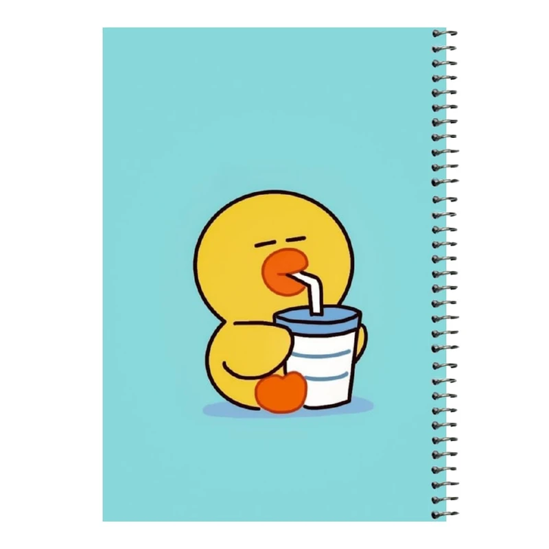 دفتر مشق 80 برگ اس جی مدل جوجه اردک   