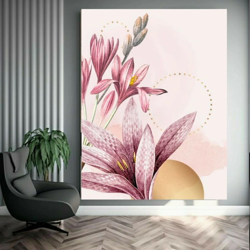 تابلو بوم طرح مخمل نقاشی گل مدل باطراوت کد FP105926