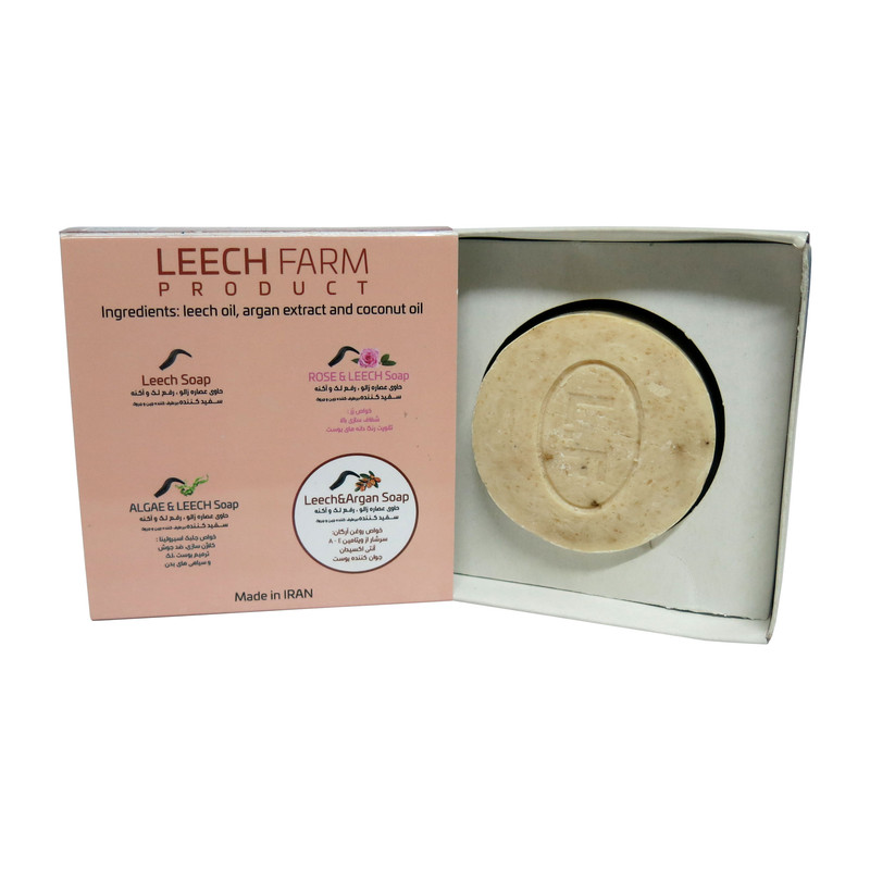 صابون لیچ فارم مدل زالو و آرگان وزن 60 گرم