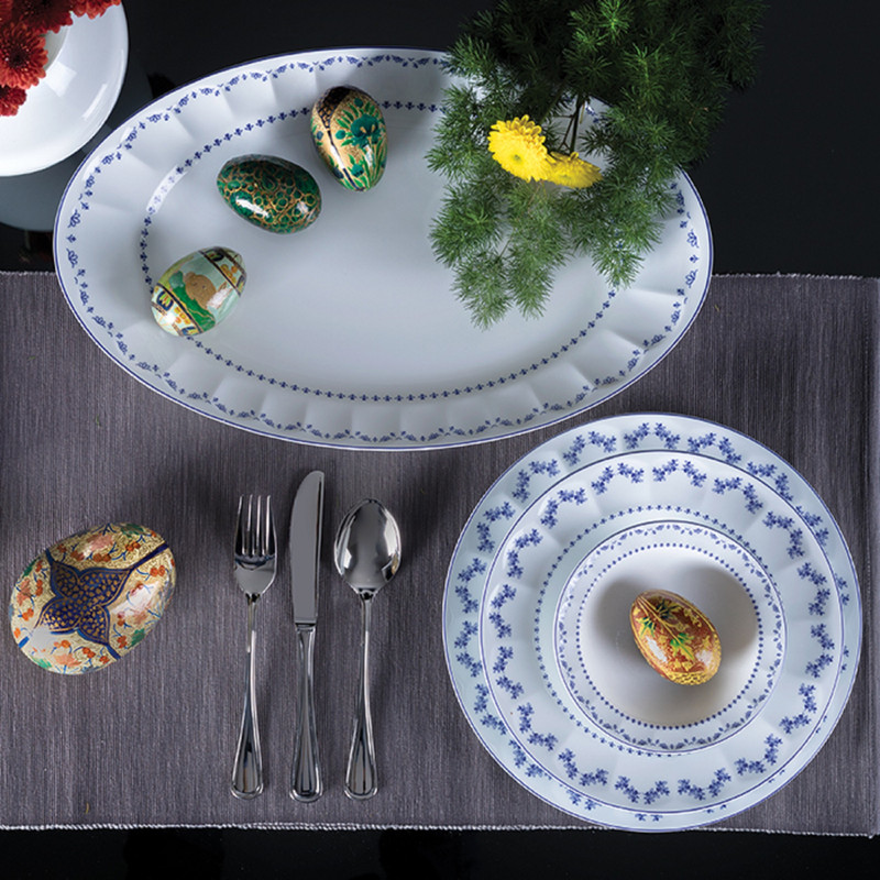 سرویس غذاخوری 29 پارچه چینی زرین ایران سری نئوکلاسیک مدل فرانسیس درجه یک