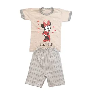 ست تی شرت و شلوارک دخترانه مدل میکی موس کد 107