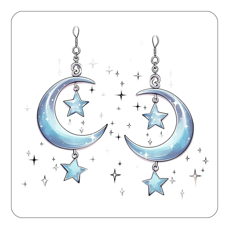 مگنت کاکتی طرح ماه و ستاره مدل mp55068