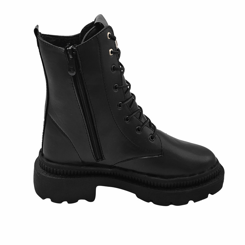 نیم بوت زنانه سیی مدل آرمی پاپیونی کد 2191