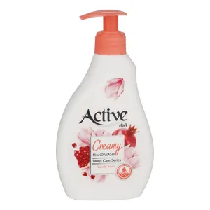 مایع دستشویی کرمی اکتیو مدل صورتی وزن 350 گرم