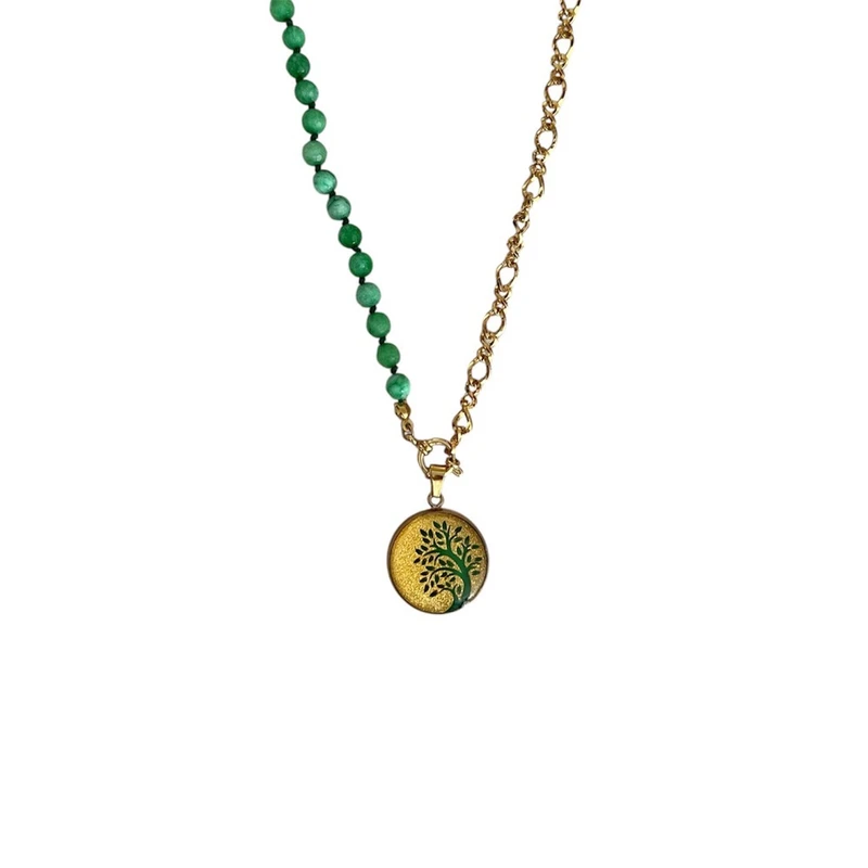 گردنبند زنانه مارک گلد طرح درخت زندگی کد GT8104