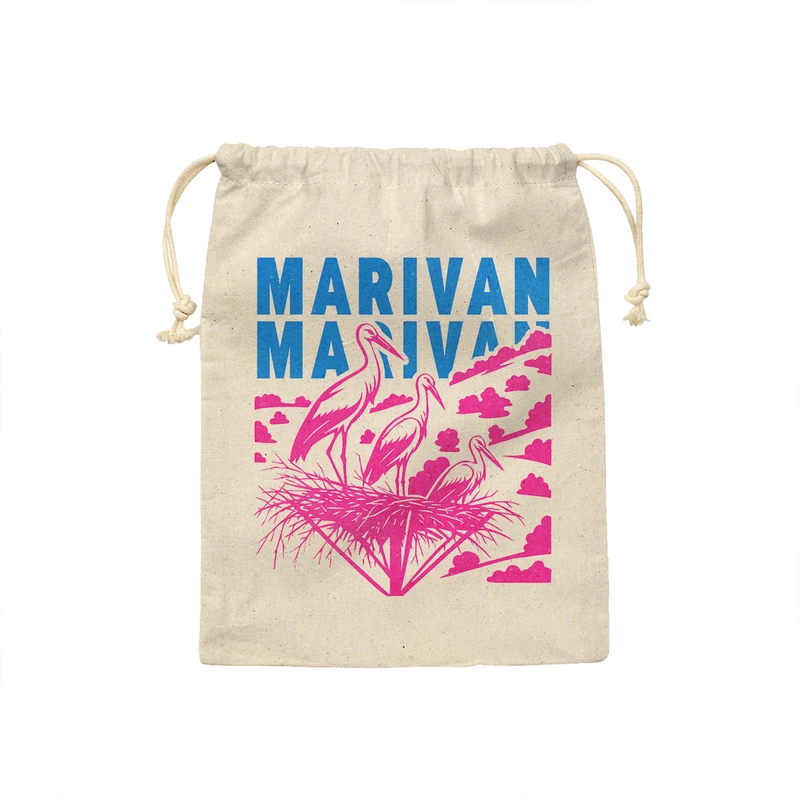 کیسه نان و سبزی ترمه طراحان ایده مدل نماد تالاب زریوار مریوان کد map0089 - S سایز 19x19 سانتی متر