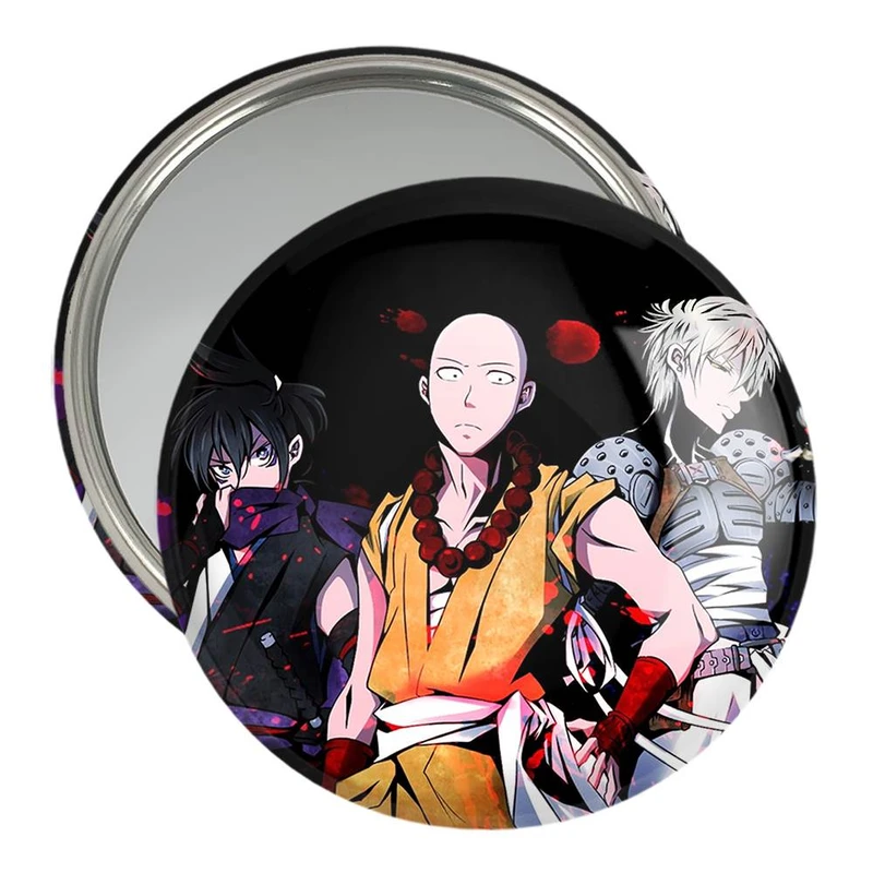 آینه جیبی خندالو مدل انیمه مرد تک مشتی One Punch Man  کد 10524