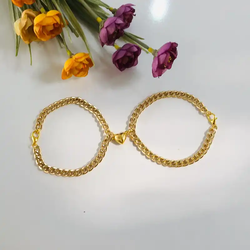 دستبند مدل مگنت لاو مجموعه 2 عددی