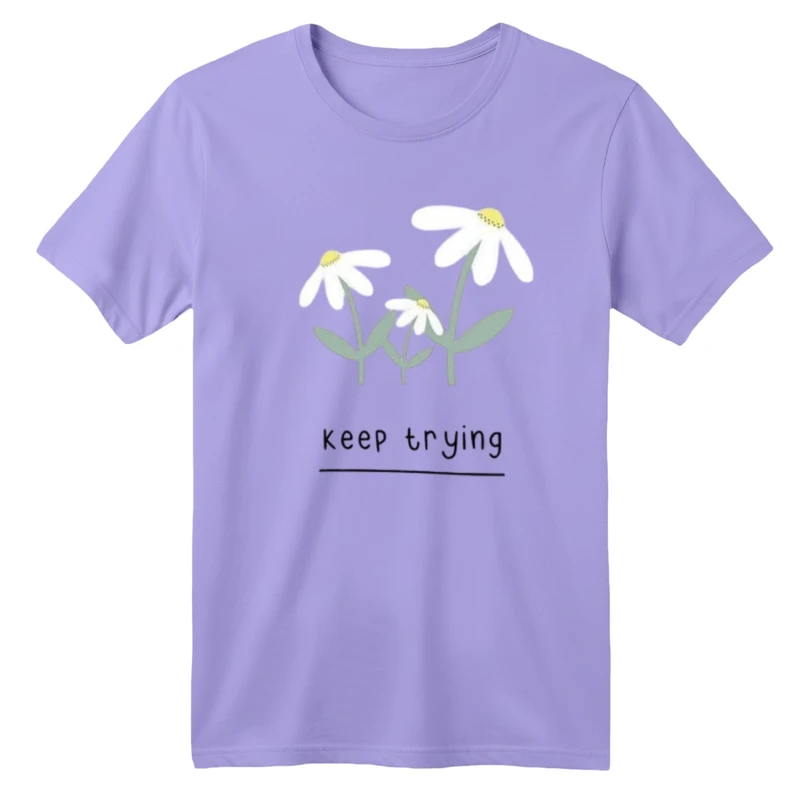 تی شرت آستین کوتاه بچگانه مدل گل بابونه کد 2