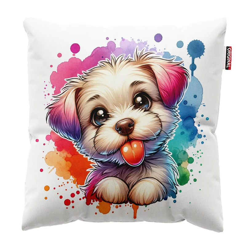 کوسن پاد آفرین مدل سگ کیوت بامزه فانتزی کد PK401959 سایز 40*40 سانتی متر