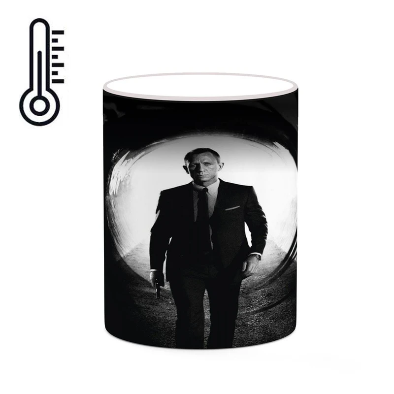 ماگ حرارتی کاکتی طرح دنیل کریگ Daniel Craig مدل mgh25765
