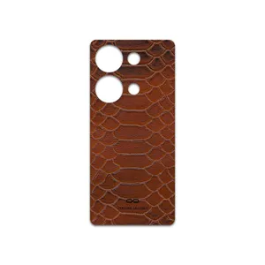 MAHOOT Brown-Snake-Leather Cover Sticker for Xiaomi Redmi Note 13 Pro 4G