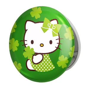 آینه جیبی خندالو طرح هلو کیتی مدل تاشو کد 24738 