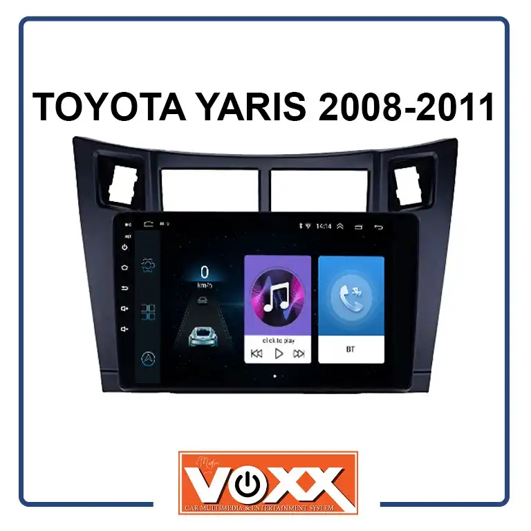 پخش کننده خودرو ووکس مدل C100 مناسب برای تویوتا یاریس 2008