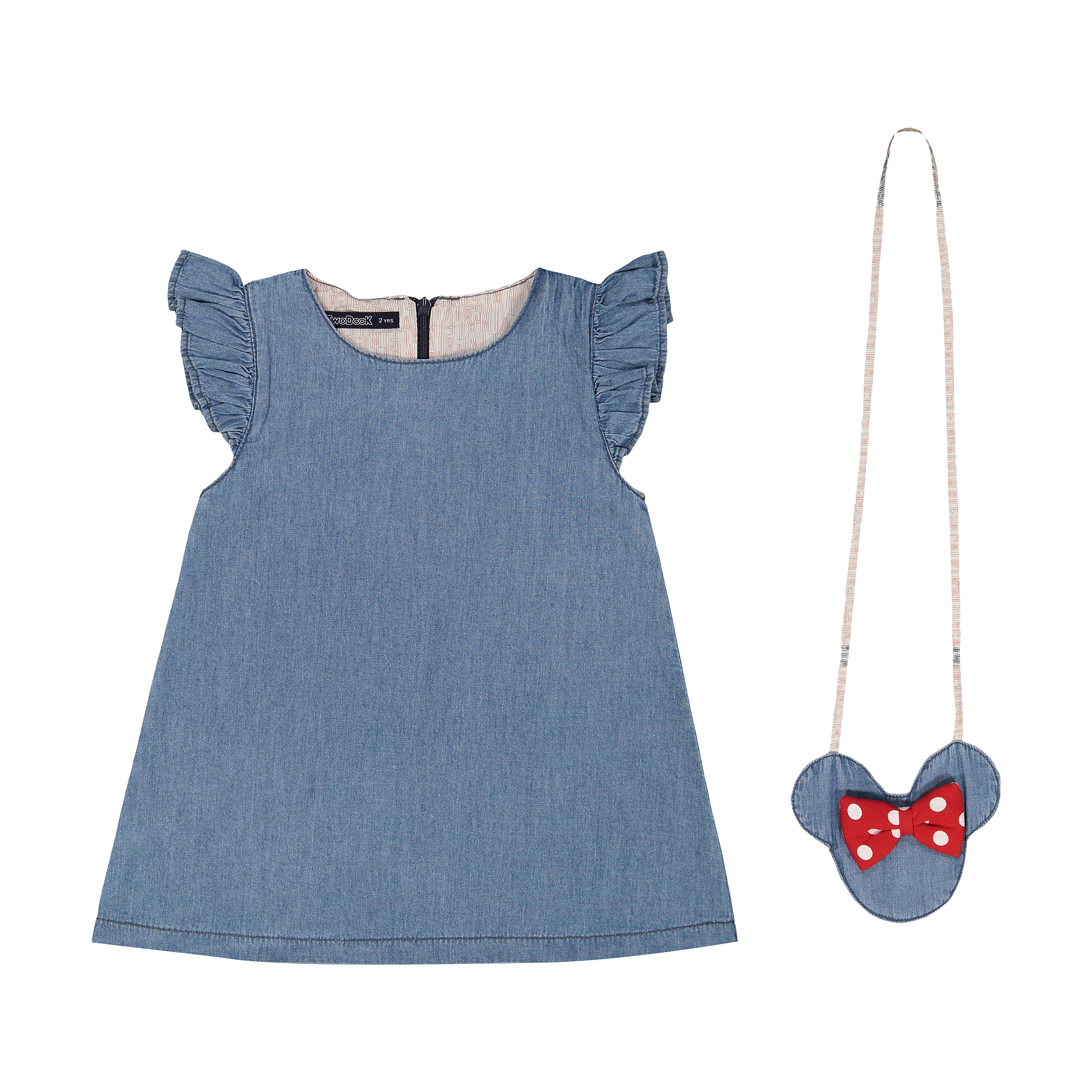 ست پیراهن و کیف دخترانه تودوک مدل 2151204-57