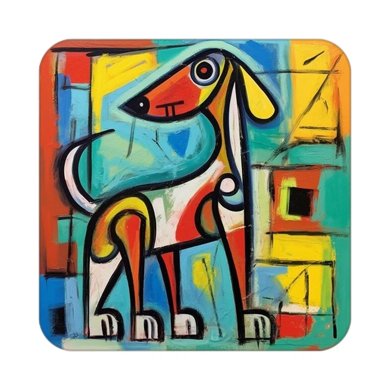 زیر لیوانی کاکتی طرح حیوانات رنگی مدل mp26036