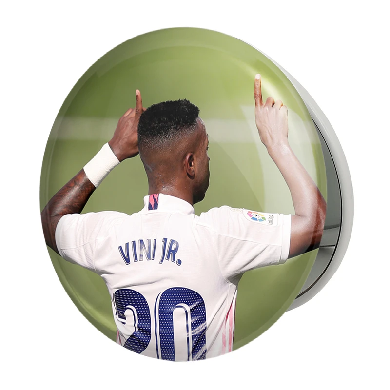 آینه جیبی خندالو طرح وینیسیوس جونیور Vini Jr مدل تاشو کد 28902