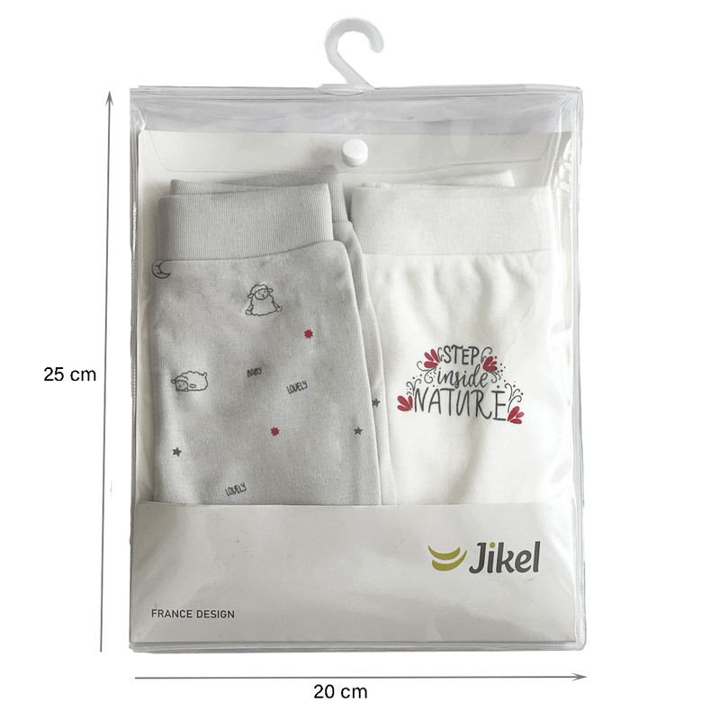 شلوار نوزادی جیکل مدل JK902507-92 مجموعه 2 عددی