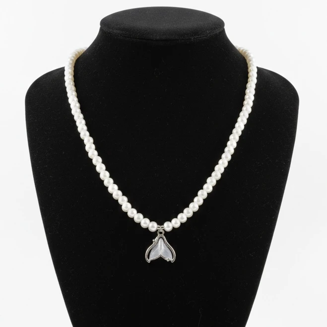 گردنبند زنانه طرح دم وال