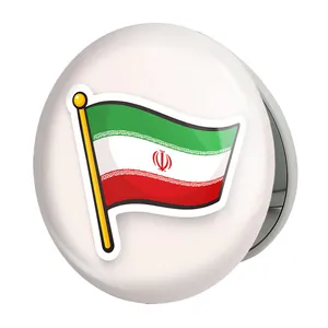 آینه جیبی خندالو طرح پرچم ایران مدل تاشو کد 23937 