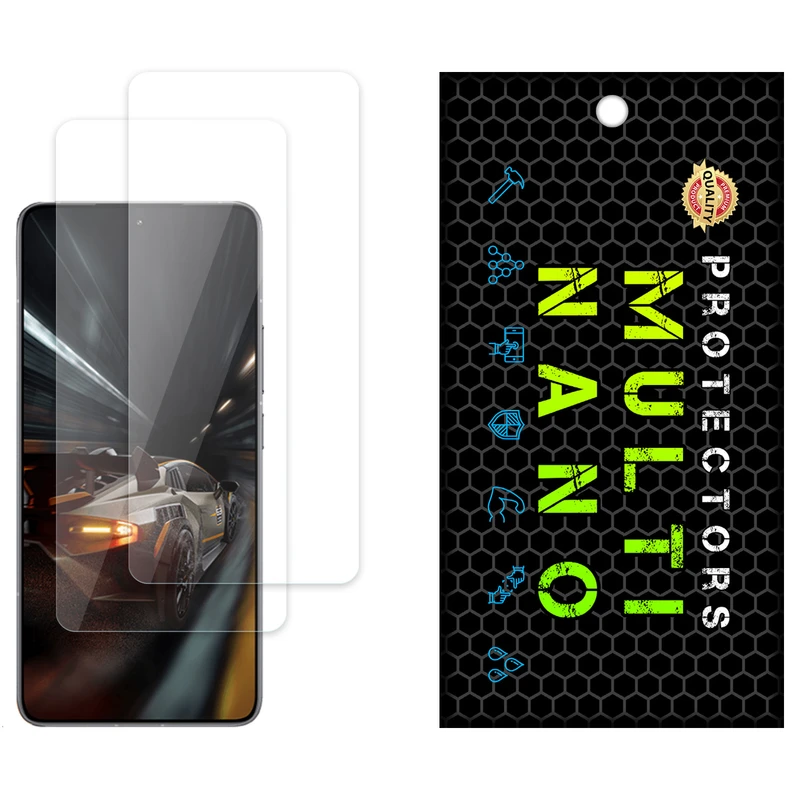محافظ صفحه نمایش شفاف مولتی نانو مدل X-S2N مناسب برای گوشی موبایل شیائومی Redmi K70 Pro Lamborgini بسته دو عددی
