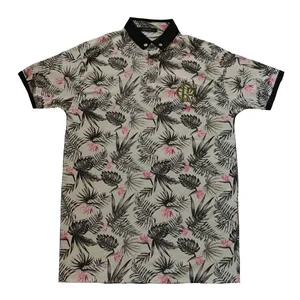 پولوشرت آستین کوتاه مردانه مدل طرح هاوایی کد T3030