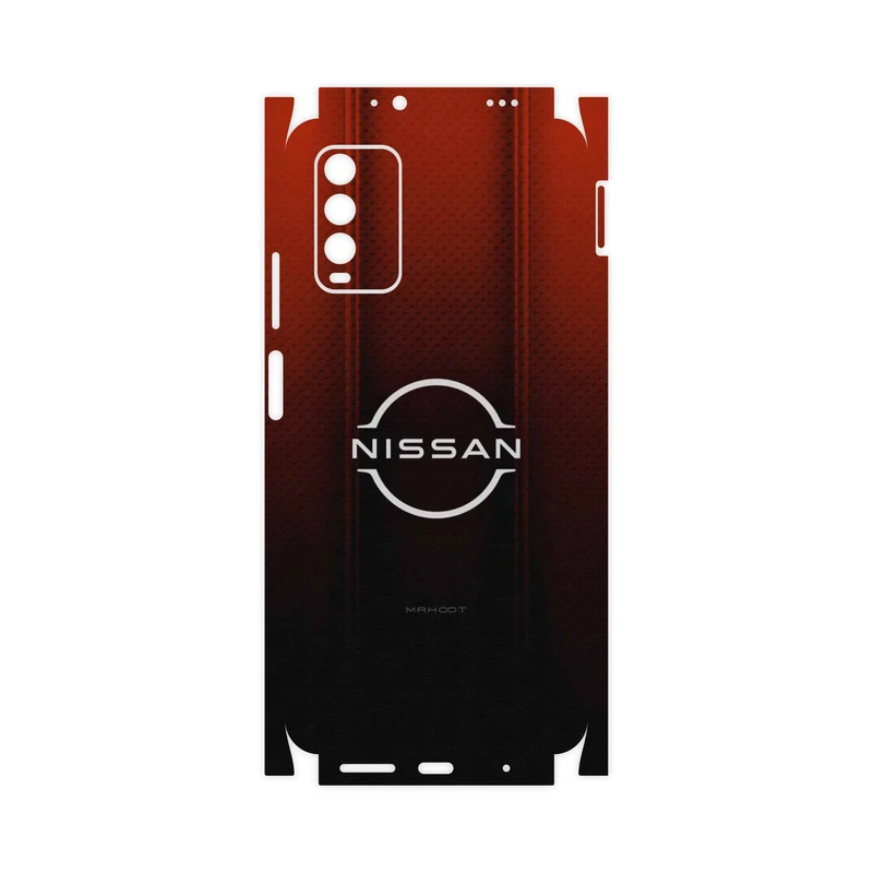 برچسب پوششی ماهوت مدل Nissan-Logo-FullSkin مناسب برای گوشی موبایل شیائومی Redmi Note 9 4G