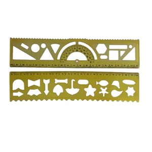 خط کش 20 سانتی متری طرح اشکال هندسی بسته 2 عددی