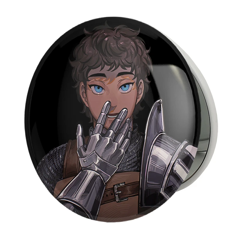 آینه جیبی خندالو طرح کابرو انیمه خوشمزه در سیاه چال مدل تاشو کد 35882