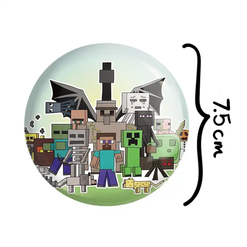 آینه جیبی خندالو مدل بازی ماینکرافت Minecraft  کد 23241