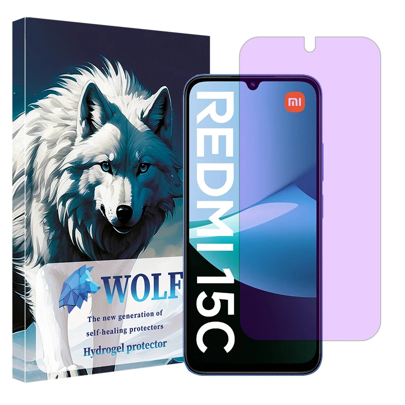محافظ صفحه نمایش آنتی پرپل ولف مدل Eye Care مناسب برای گوشی موبایل شیائومی Redmi 15C