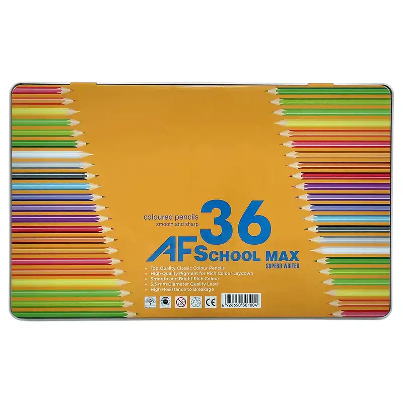 مداد رنگی 36 رنگ ای اف اسکول مکس مدل ونیز کد 301004