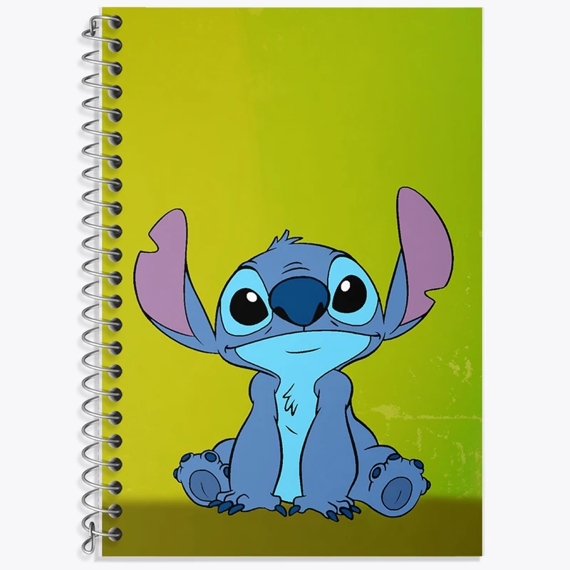 دفتر زبان 50 برگ خندالو مدل دو خط طرح استیچ کد F917