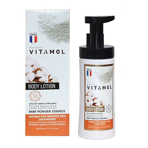 لوسیون بدن ویتامول مدل BABY POWDER ESSENCE حجم 300 میلی لیتر