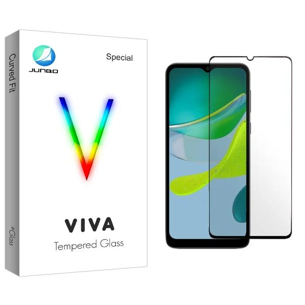 محافظ صفحه نمایش شیشه ای جانبو مدل Viva مناسب برای گوشی موبایل موتورولا Moto E13