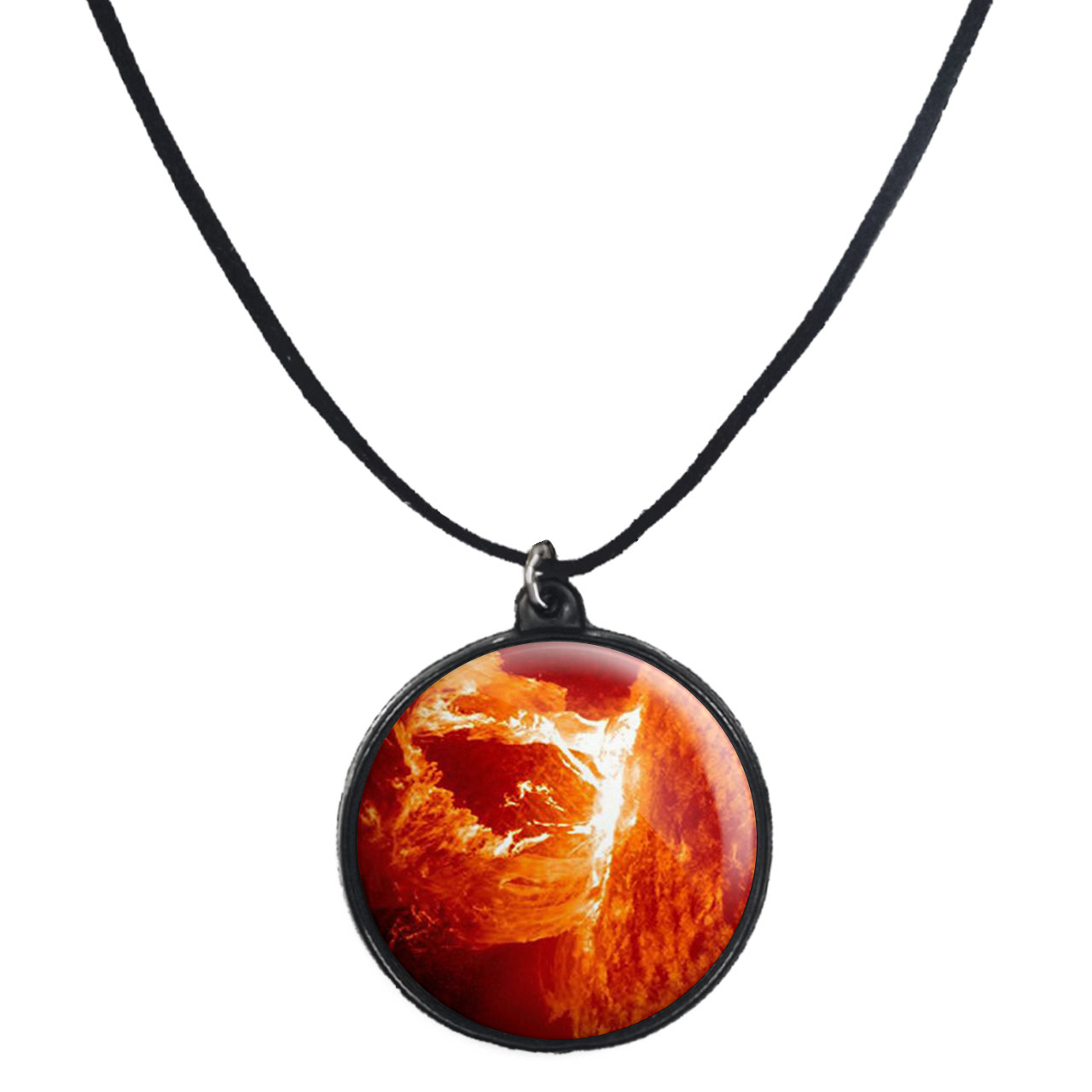 گردنبند پرمانه طرح ستاره و کهکشان کد pmb.25682 مدل دو طرفه