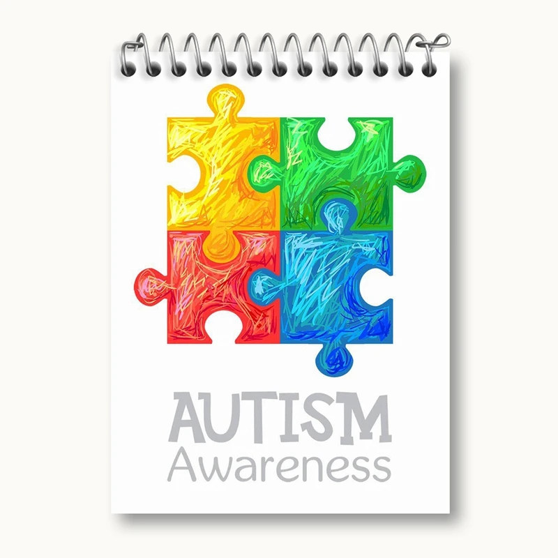 دفتر یادداشت 50 برگ خندالو مدل اتیسم Autism کد 26733