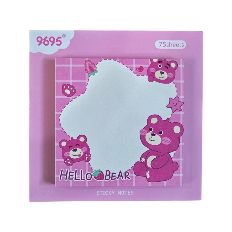 کاغذ یادداشت چسب دار مدل خرس لاتسو کد 002