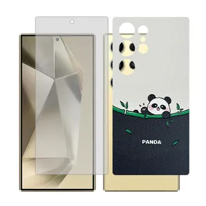 Glass Together model transparent screen protector for Samsung Galaxy S24 Ultra mobile phone with back cover sticker