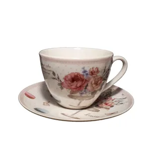 ست فنجان و نعلبکی 4 پارچه طرح فانتزی مدل MRS1