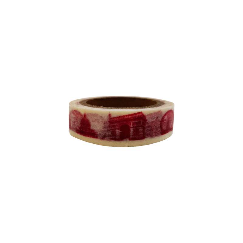 چسب نواری دبیلیو تی مدل واشی طرح بنای تاریخی کد 30 عرض 1.5 سانتی متر