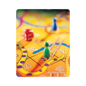 ماوس پد اطلس آبی طرح بازی منچ و مار و پله مدل T7356