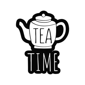 برچسب لپ تاپ پویا مارکت طرح به وقت چای کد 1382