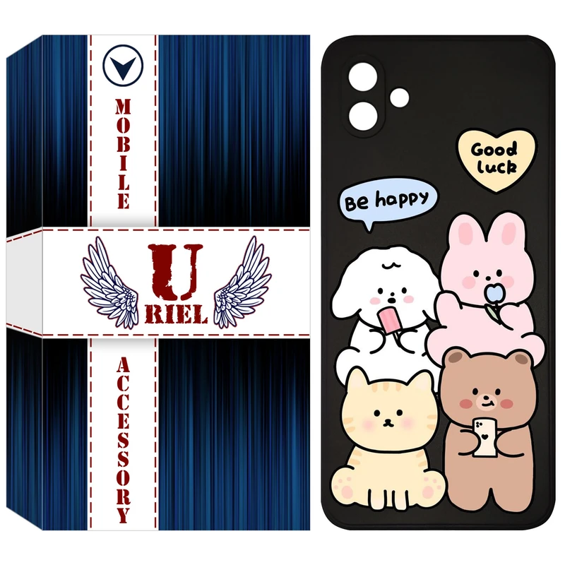 کاور یوریل مدل KSH کد 14 طرح خوشحال مناسب برای گوشی موبایل سامسونگ Galaxy A05