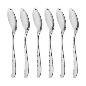 قاشق چای خوری ناب استیل مدل واریان بسته 6 عددی 